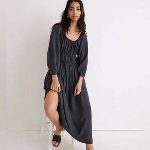 Madewell Navy Midi Dress